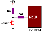circuito de Reset para el micro